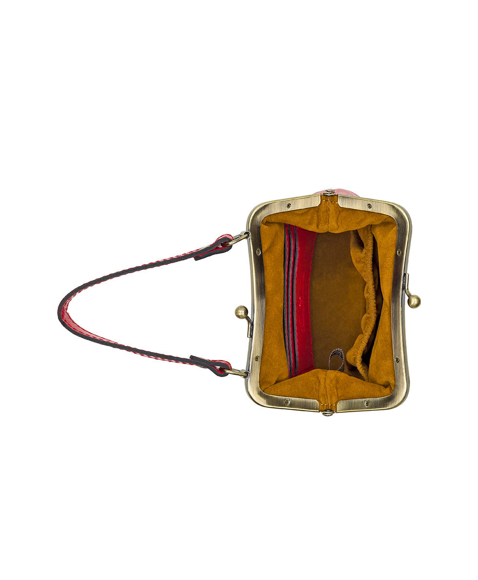 Mini Laureana Chain Crossbody – Vintage Distressed Leather