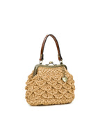 Mini Laureana Chain Crossbody – Scalloped Raffia