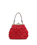 Mini Laureana Chain Crossbody – Scalloped Raffia