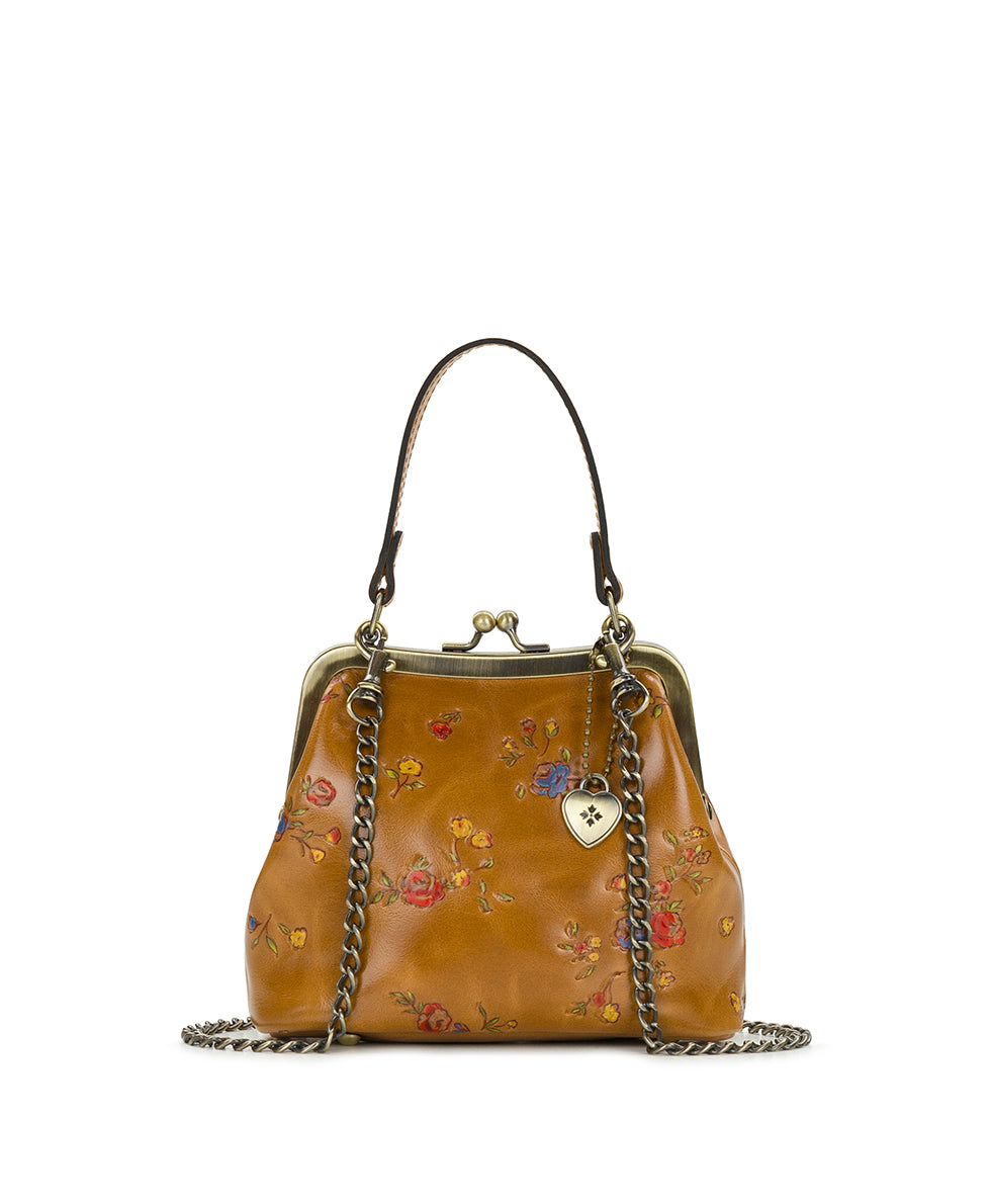 Mini Laureana Chain Crossbody – Fleur de Jardin Embossed