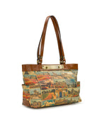 Ria Tote – Patina Coated Linen Canvas – Postcards From Paris