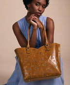 Marion Tote – Fleur de Jardin Embossed
