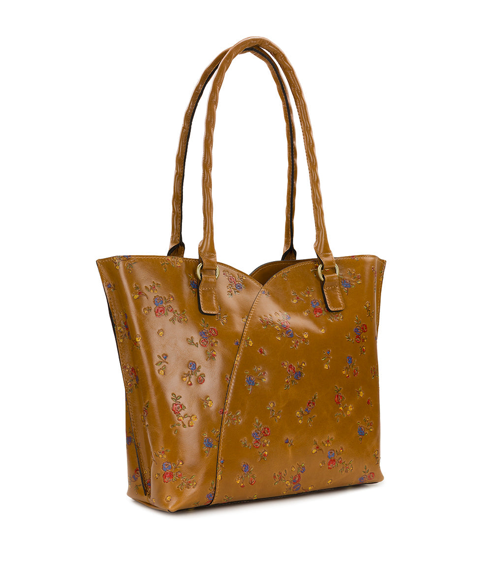 Marion Tote – Fleur de Jardin Embossed