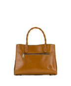 Genovese Satchel – Vintage Veg Tan Rose Tooled