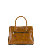 Genovese Satchel – Fleur de Jardin Embossed