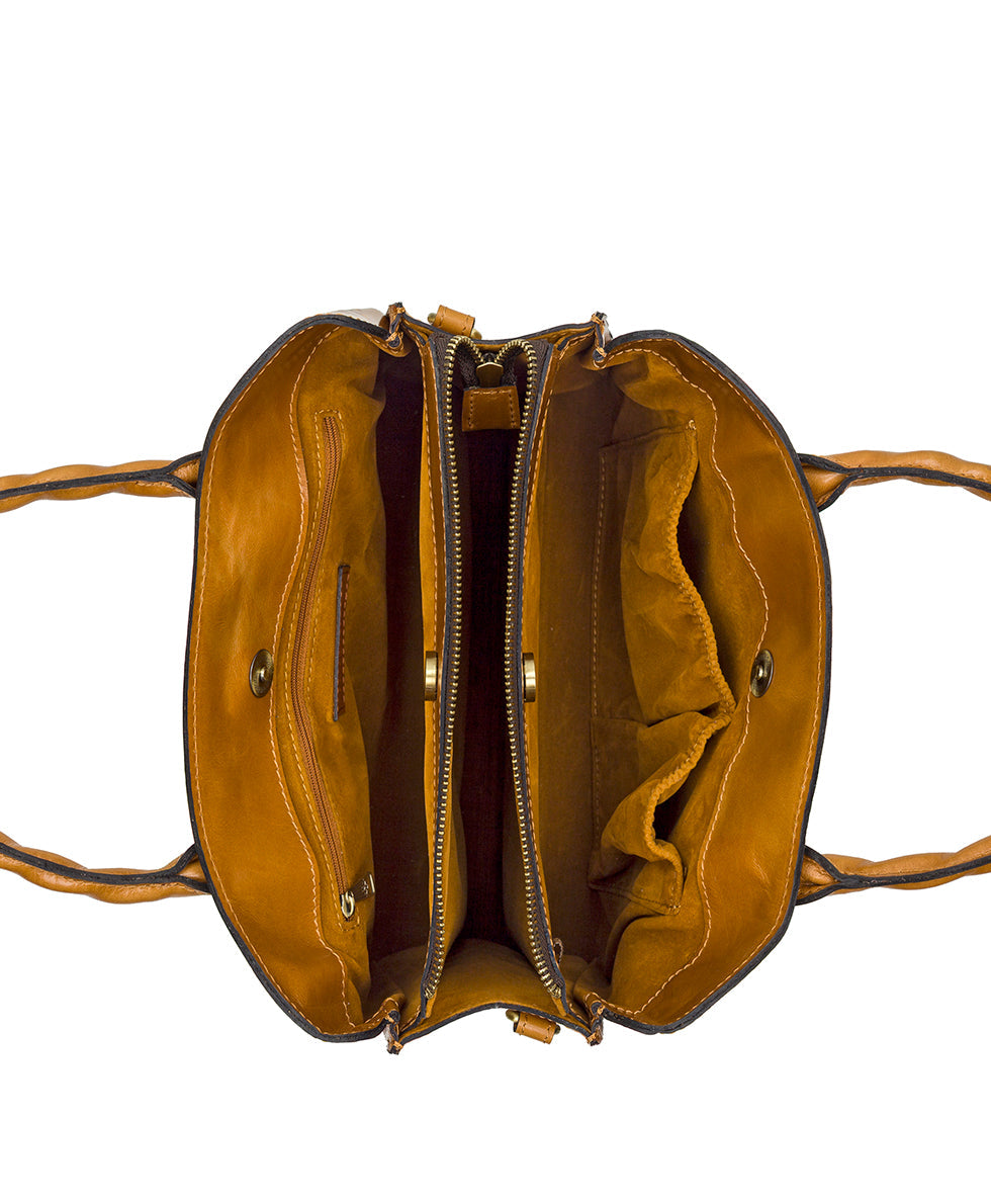 Genovese Satchel – Fleur de Jardin Embossed