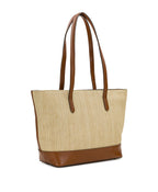 Verzi Tote with Scarf – European Natural Fine Weave