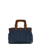 Sancia Satchel – Washed Woven Denim