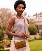 Dovera Crossbody – Fleur de Jardin Embossed
