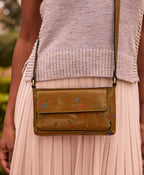 Dovera Crossbody – Fleur de Jardin Embossed