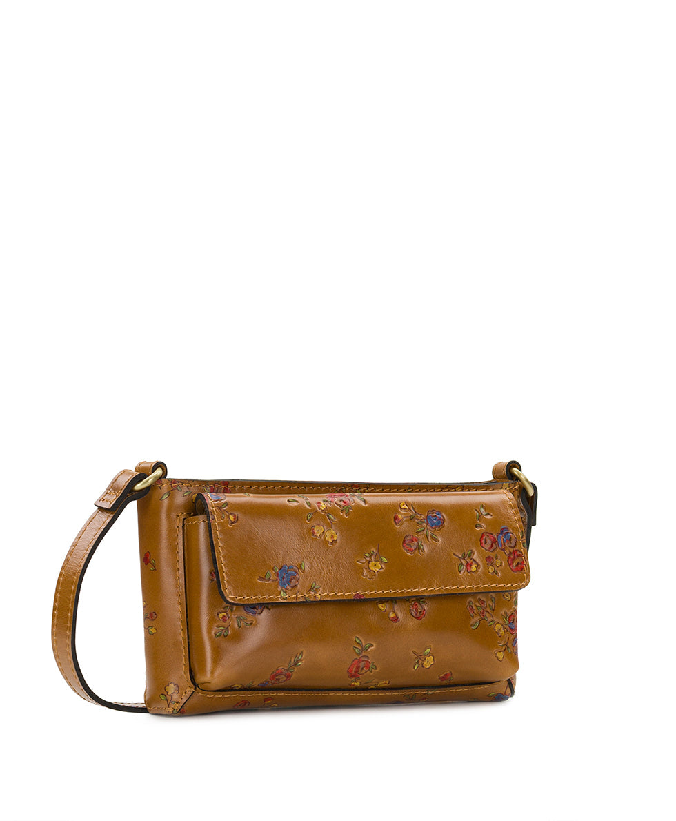 Dovera Crossbody – Fleur de Jardin Embossed