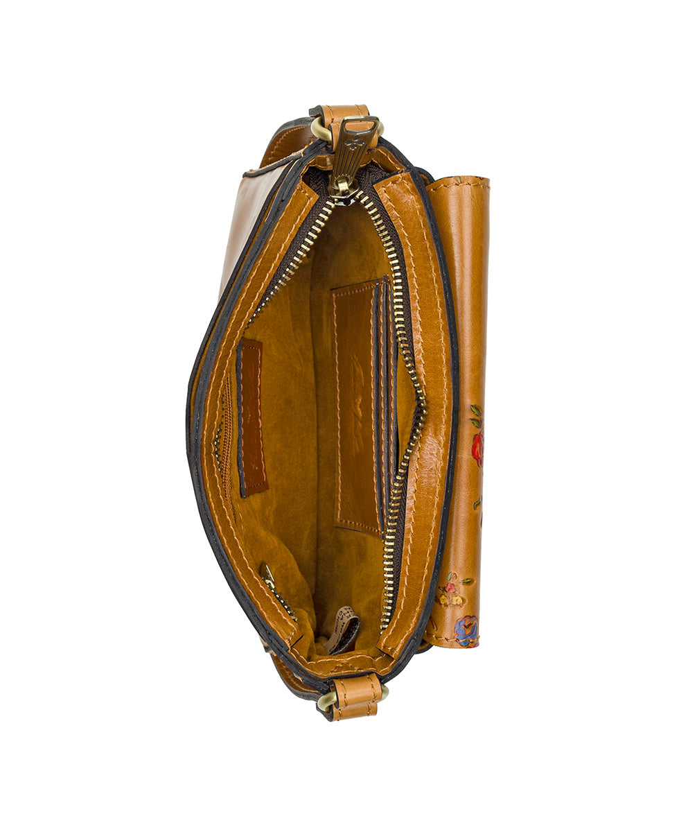 Dovera Crossbody – Fleur de Jardin Embossed