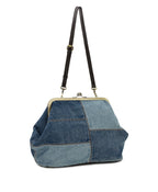 Serafina Large Frame Bag – Patchwork Denim