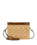 Yvette Clutch Crossbody – Scalloped Raffia