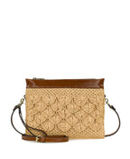 Yvette Clutch Crossbody – Scalloped Raffia