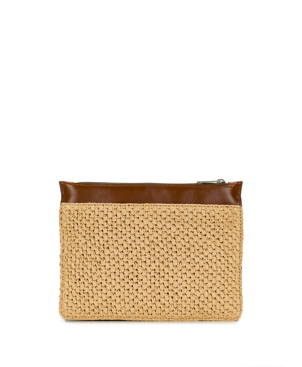Yvette Clutch Crossbody – Scalloped Raffia
