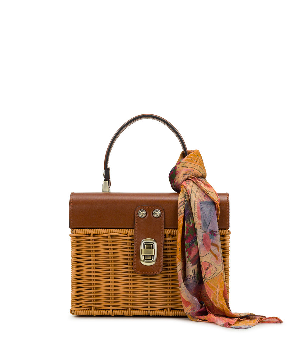 Vienne Basket Top Handle with Scarf – Spring Wicker