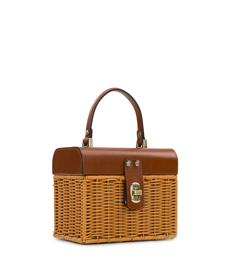 Vienne Basket Top Handle with Scarf – Spring Wicker