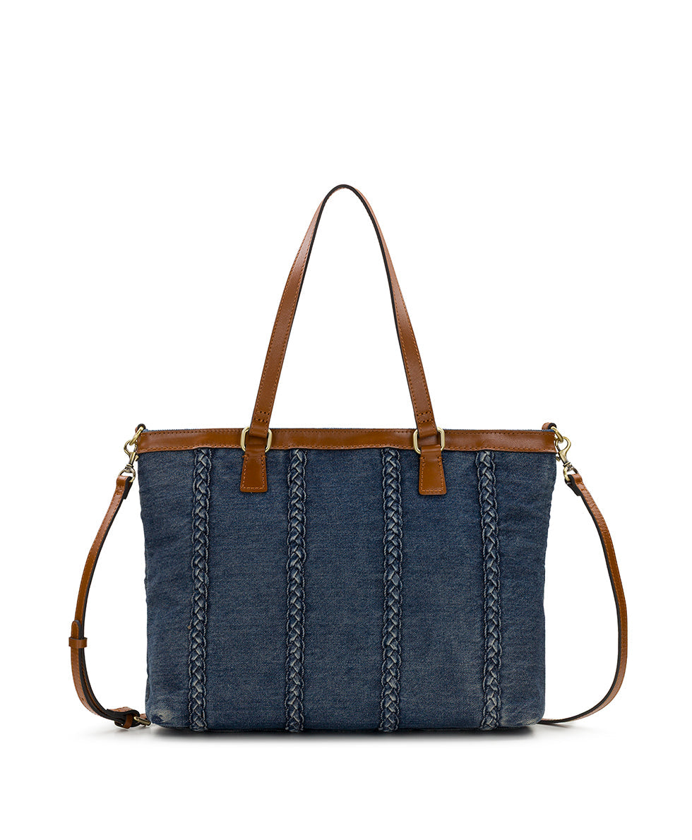 Nadine Tote Satchel – Denim Stonewashed