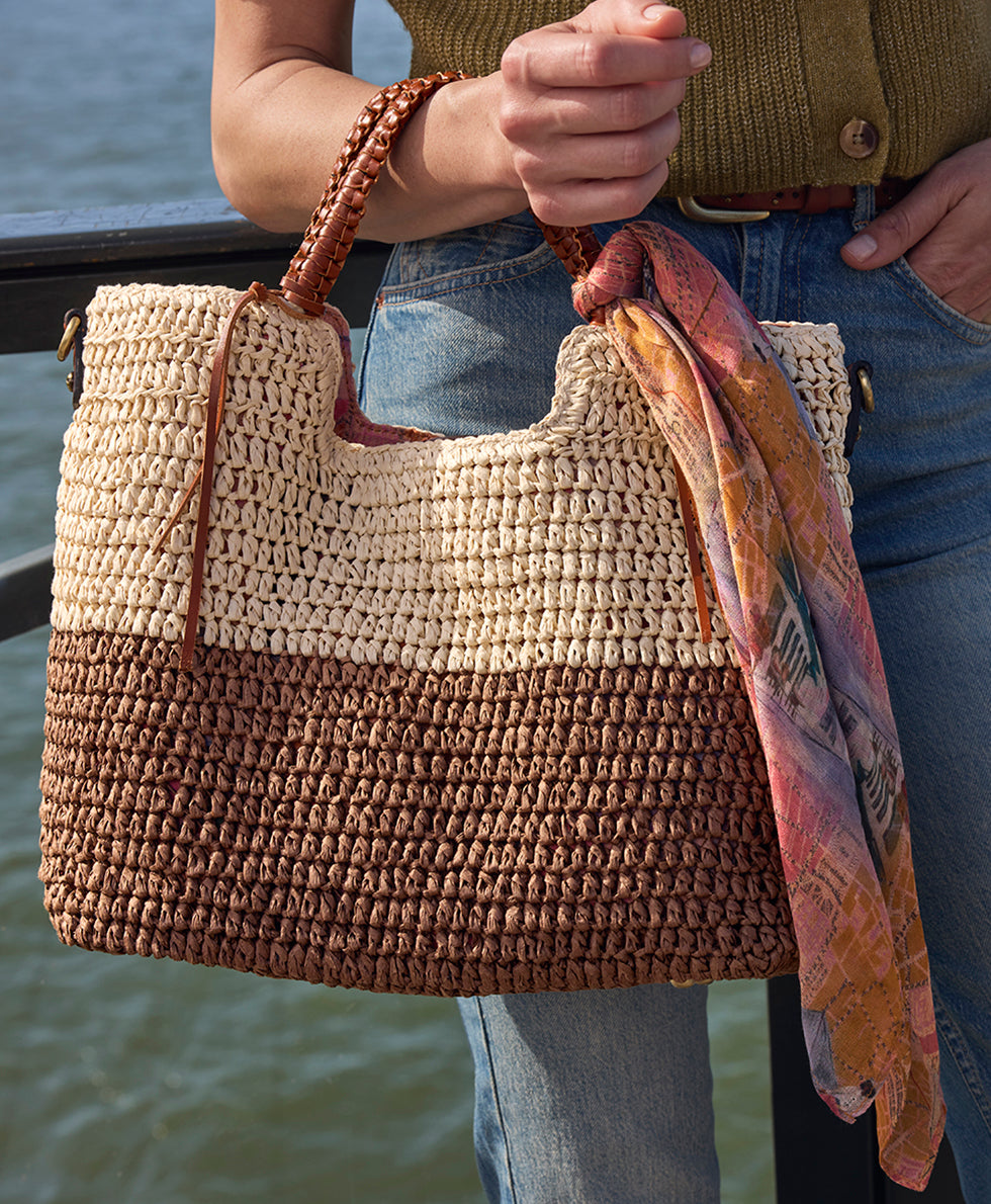 Gabriella Tote with Scarf – Specialty Woven