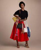 Isere Wicker Satchel with Scarf – Spring Wicker