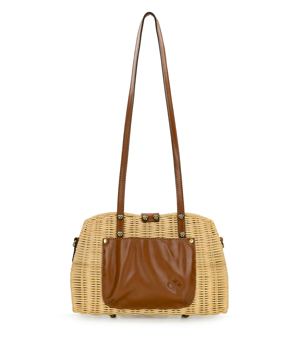 Isere Wicker Satchel with Scarf – Spring Wicker
