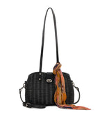 Isere Wicker Satchel with Scarf – Spring Wicker