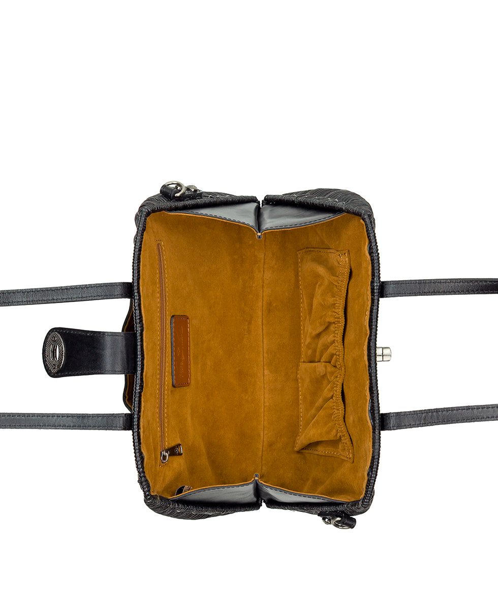 Isere Wicker Satchel with Scarf – Spring Wicker