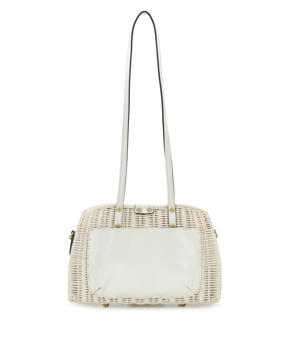 Isere Wicker Satchel with Scarf – Spring Wicker