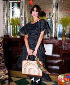 Estelle Straw Tote with Scarf – Specialty Woven
