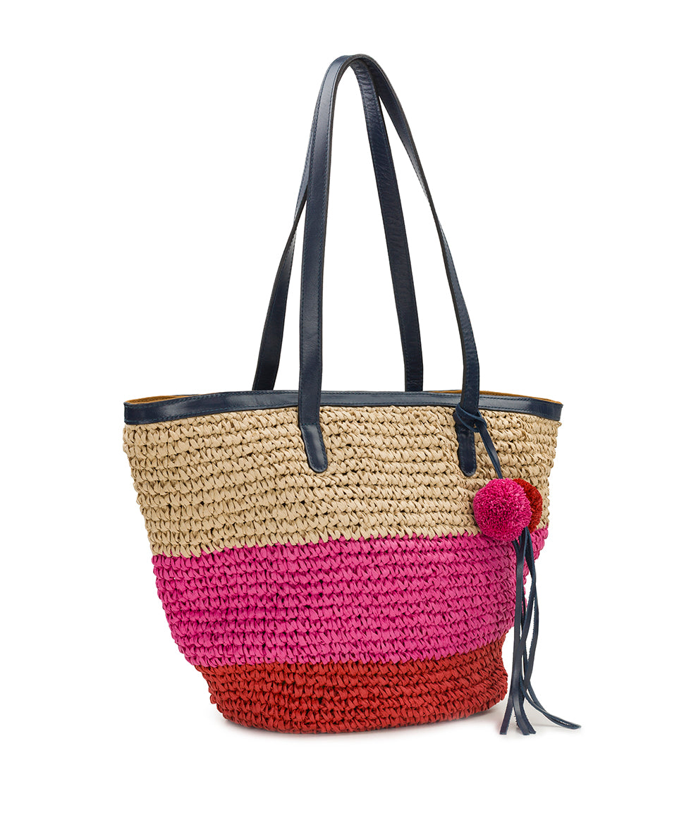 Marconia Tote with Pom Pom Tassel – Specialty Woven