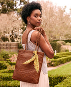 Valence Tote – Hand Stained Woven