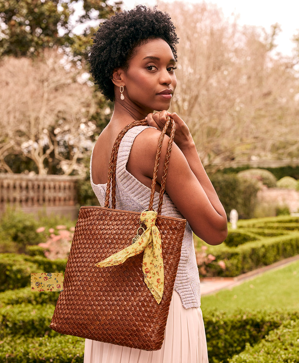 Valence Tote – Hand Stained Woven