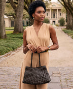 Violaine Satchel – Hand Stained Woven