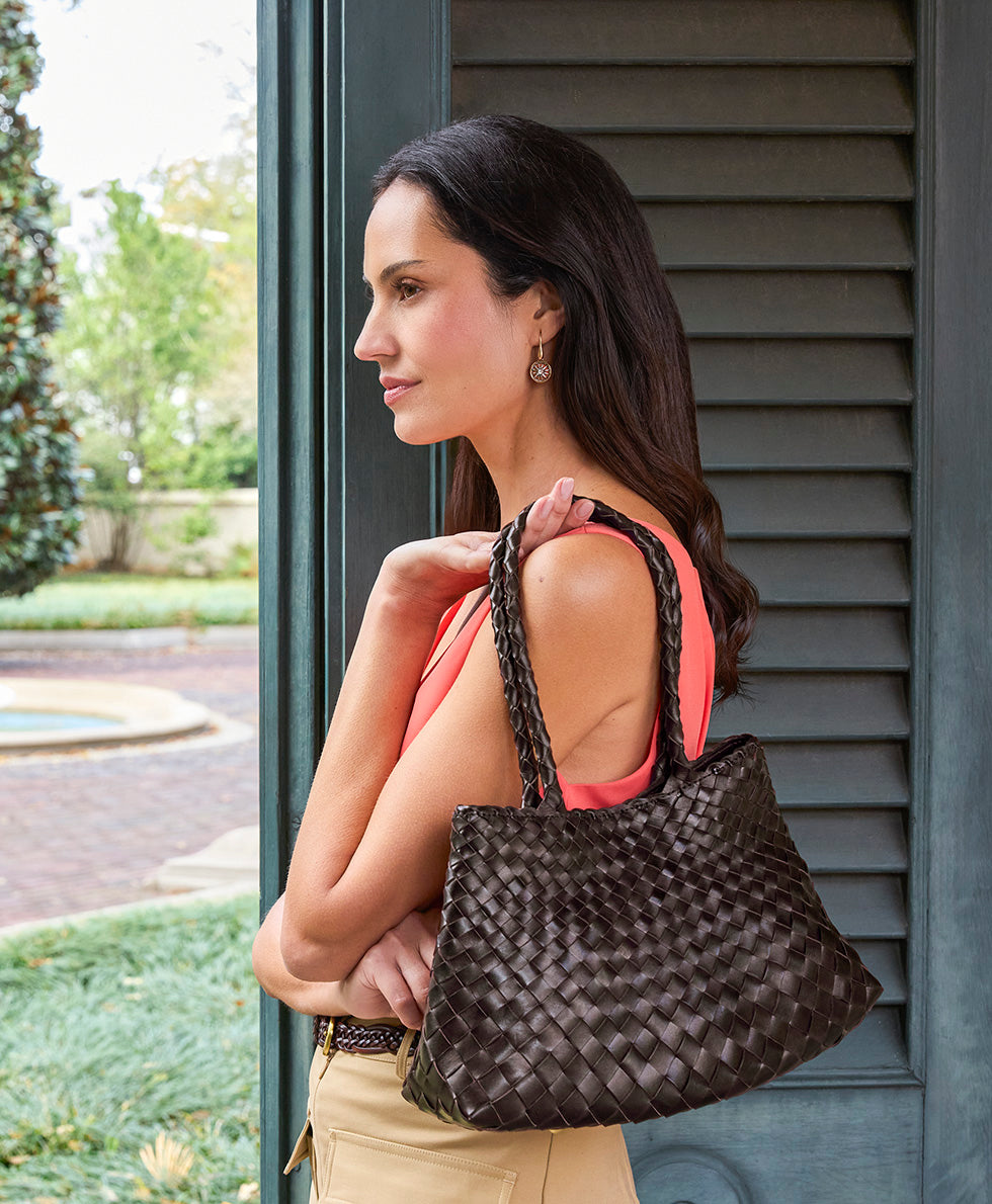 Violaine Satchel – Hand Stained Woven