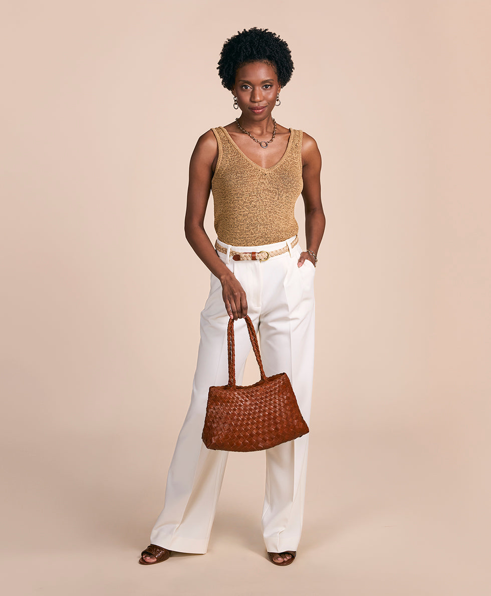 Violaine Satchel – Hand Stained Woven