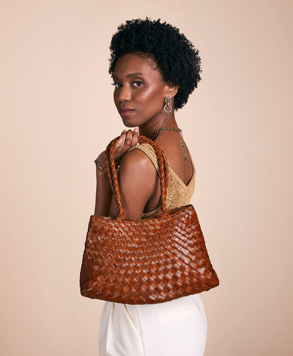 Violaine Satchel – Hand Stained Woven