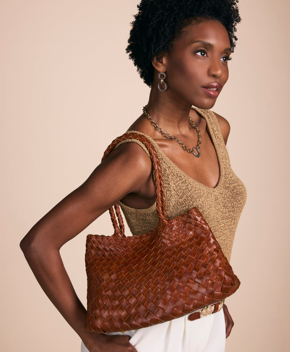 Violaine Satchel – Hand Stained Woven