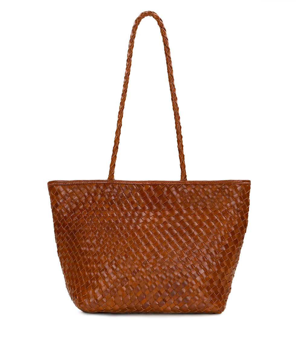 Olivia Satchel Tote – Hand Stained Woven