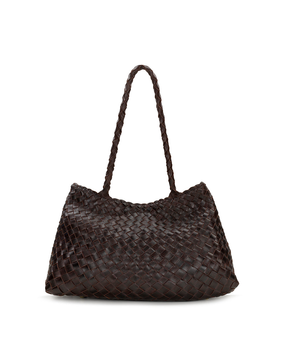 Cheri Large Satchel – Hand Stained Woven
