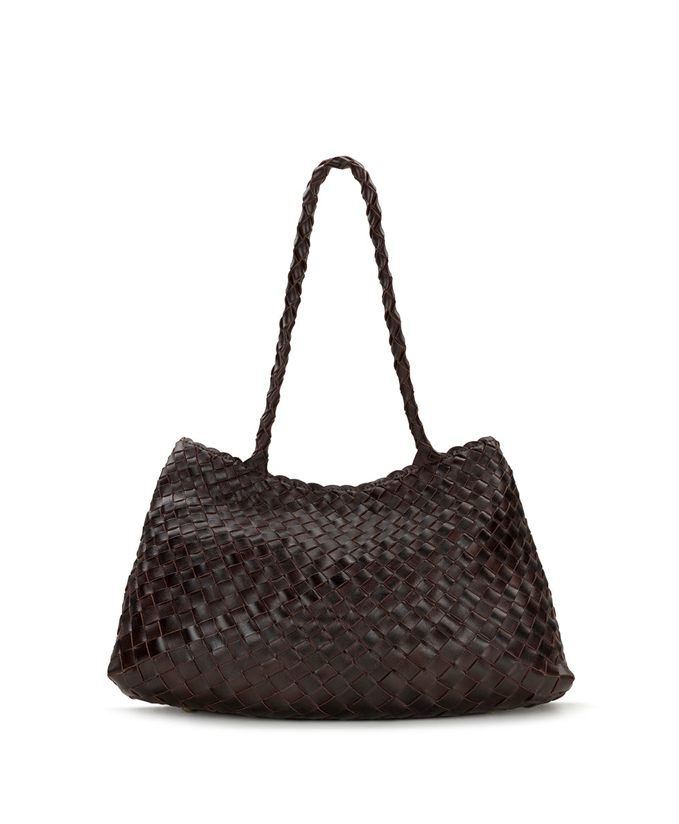 Cheri Large Satchel – Hand Stained Woven