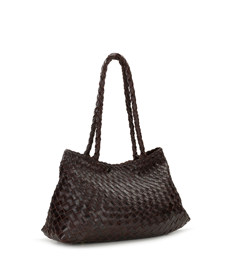Cheri Large Satchel – Hand Stained Woven