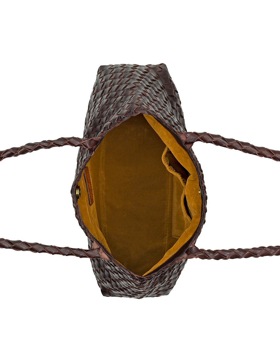 Cheri Large Satchel – Hand Stained Woven