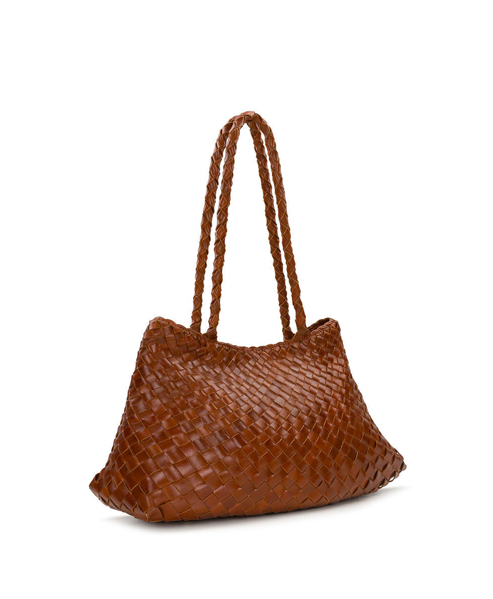 Cheri Large Satchel – Hand Stained Woven