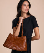 Cheri Large Satchel – Hand Stained Woven