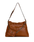 Liora Slouchy Tote – Rugged Natural Grain Leather