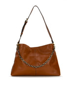 Liora Slouchy Tote – Rugged Natural Grain Leather
