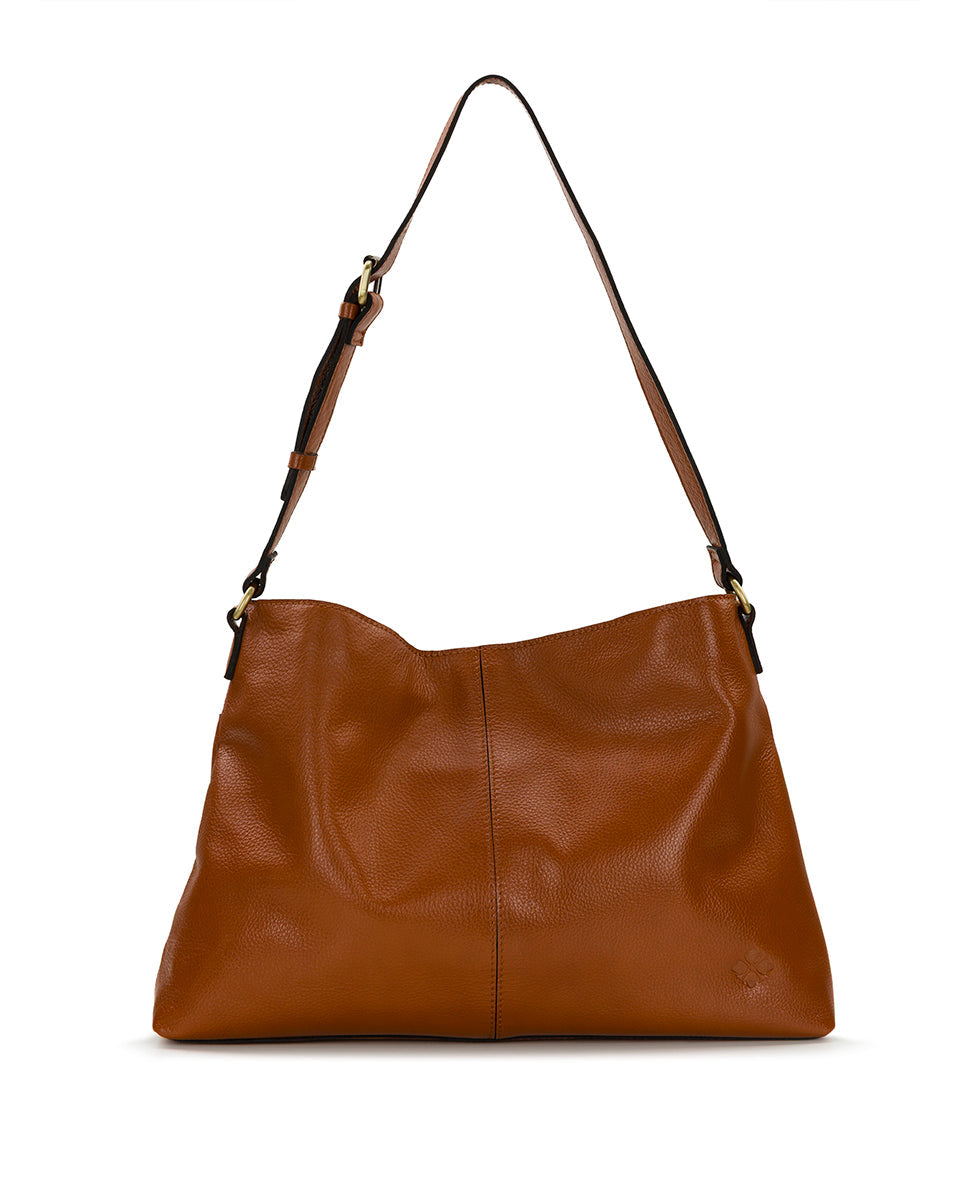 Liora Slouchy Tote – Rugged Natural Grain Leather