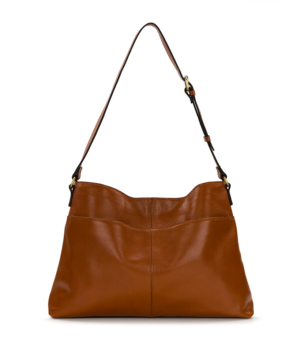 Liora Slouchy Tote – Rugged Natural Grain Leather