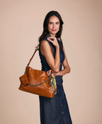 Liora Slouchy Tote – Rugged Natural Grain Leather